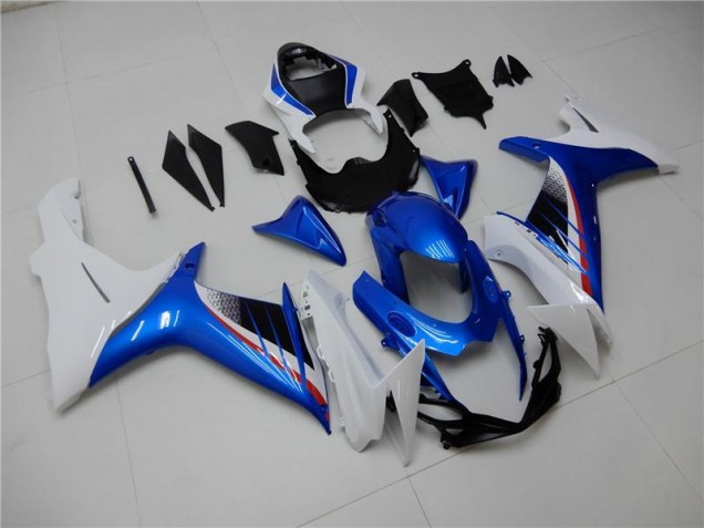 Kit Completo Carenado Moto GSXR 600 / 750 K11 11-21 - Azul Blanco Kit Completo Carenado Moto GSXR 600 / 750 K11 11-21 - Azul Blanco