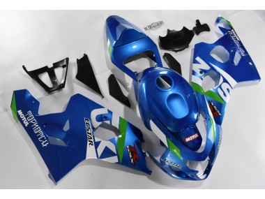 Kit Completo Carenado Moto GSXR 600 / 750 K4 04-05 - Azul Blanco
