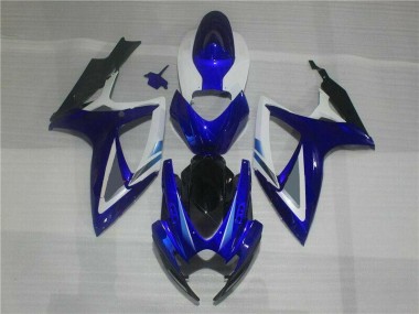 Kit Completo Carenado Moto GSXR 600 / 750 K6 06-07 - Azul Blanco
