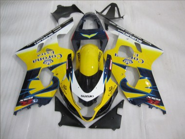 Kit Completo Carenado Moto GSXR 600 K4 04-05 - Amarillo Azul Corona Extra