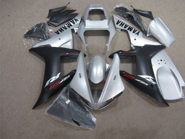 Kit Completo Carenado Moto R1 02-03 - Negro Plata