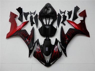 Kit Completo Carenado Moto R1 04-06 - Rojo Negro
