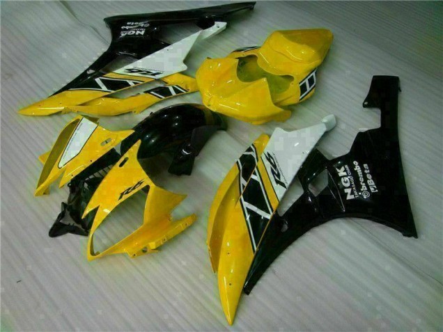 Kit Completo Carenado Moto R6 06-07 - Amarillo Negro Kit Completo Carenado Moto R6 06-07 - Amarillo Negro