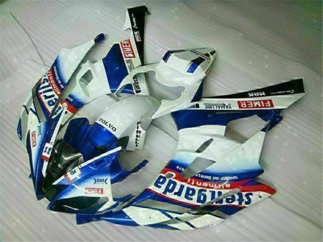 Kit Completo Carenado Moto R6 06-07 - Blanco Azul