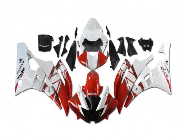 Kit Completo Carenado Moto R6 06-07 - Rojo Blanco
