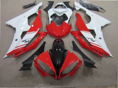 Kit Completo Carenado Moto R6 08-16 - Rojo Blanco Negro