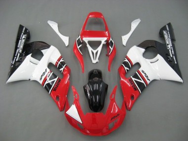 Kit Completo Carenado Moto R6 98-02 - Rojo Blanco Negro