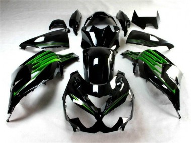 Kit Completo Carenado Moto ZX14R ZZR 1400 12-21 - Negro Verde