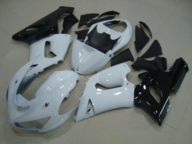 Kit Completo Carenado Moto ZX6R 05-06 - Blanco Negro Kit Completo Carenado Moto ZX6R 05-06 - Blanco Negro