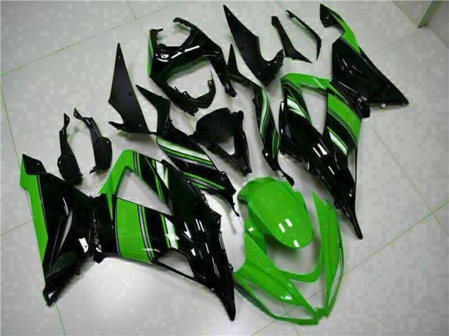 Kit Completo Carenado Moto ZX6R 13-18 - Negro Verde