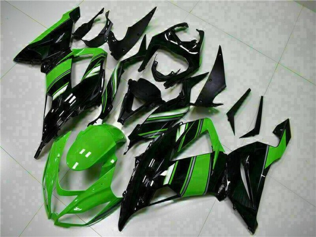 Kit Completo Carenado Moto ZX6R 13-18 - Negro Verde