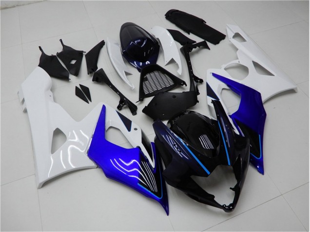 Kits ABS Carenado Motocicleta GSXR 1000 K5 05-06 - Azul Blanco