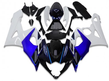 Kits ABS Carenado Motocicleta GSXR 1000 K5 05-06 - Azul Blanco