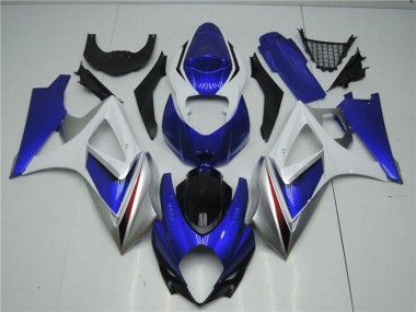Kits ABS Carenado Motocicleta GSXR 1000 K7 07-08 - Azul Blanco