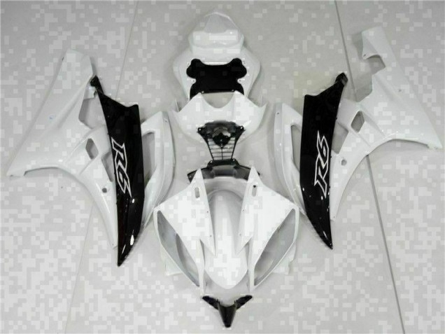 Kits ABS Carenado Motocicleta R6 06-07 - Blanco Negro Kits ABS Carenado Motocicleta R6 06-07 - Blanco Negro