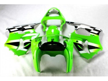 Kits ABS Carenado Motocicleta ZX6R 00-02 - Verde Negro Blanco