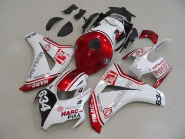 Kits Carenado Moto CBR 1000 RR 08-11 - Blanco Rojo HARC Pro PIAA 634