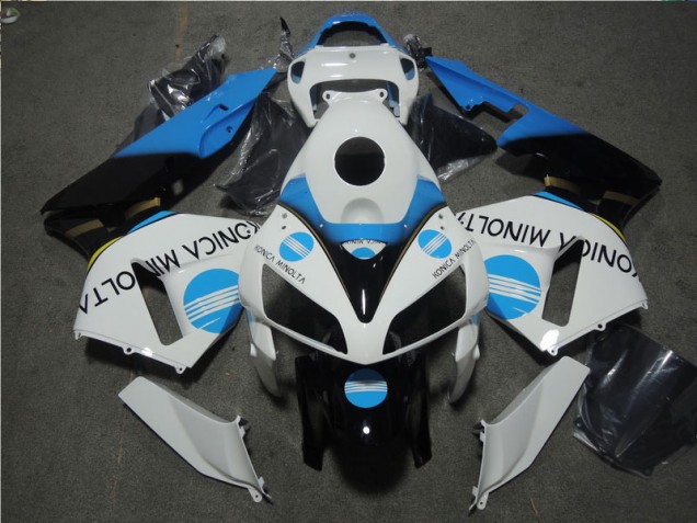 Kits Carenado Moto CBR 600 RR 05-06 - Blanco Azul Konica Minolta