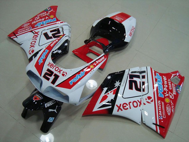 Kits Carenado Moto Ducati 748 916 996 996S 93-05 - Rojo Blanco Xerox 21 Kits Carenado Moto Ducati 748 916 996 996S 93-05 - Rojo Blanco Xerox 21