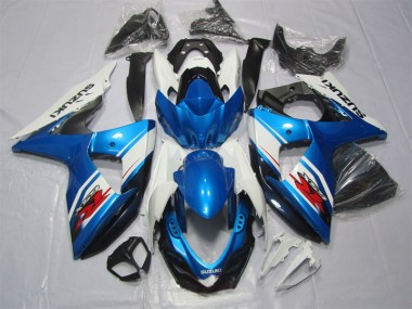 Kits Carenado Moto GSXR 1000 K9 09-16 - Azul Blanco