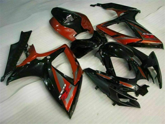 Kits Carenado Moto GSXR 600 / 750 K6 06-07 - Negro Rojo