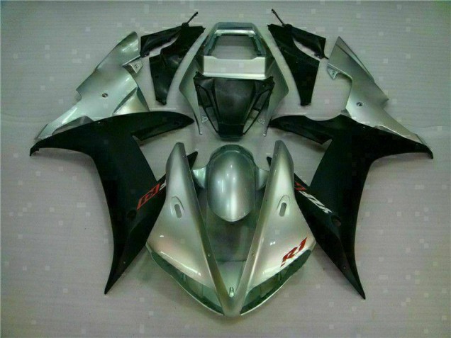 Kits Carenado Moto R1 02-03 - Plata Negro Kits Carenado Moto R1 02-03 - Plata Negro