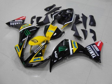 Kits Carenado Moto R1 09-11 - Amarillo Negro Monster