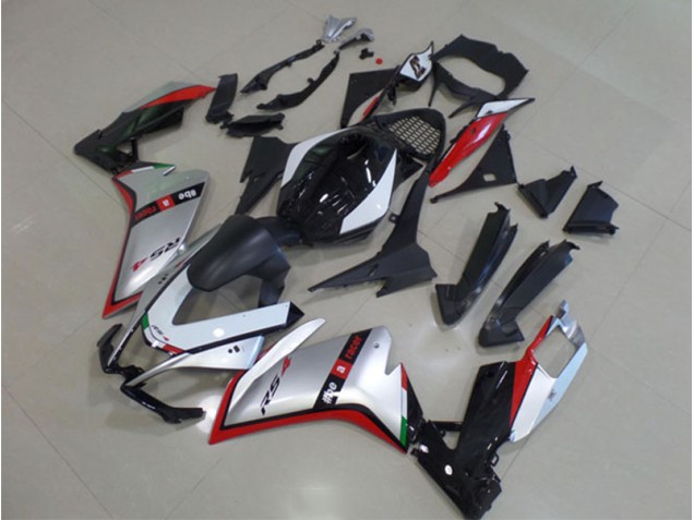 Kits Carenado Moto RS4 50 125 11-18 - Negro Plata Rojo