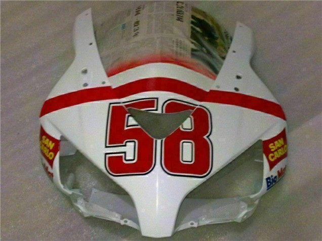 Kits Completo Carenado Moto ABS CBR 1000 RR 04-05 - Blanco Rojo