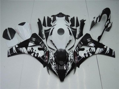 Kits Completo Carenado Moto ABS CBR 1000 RR 08-11 - Negro Blanco