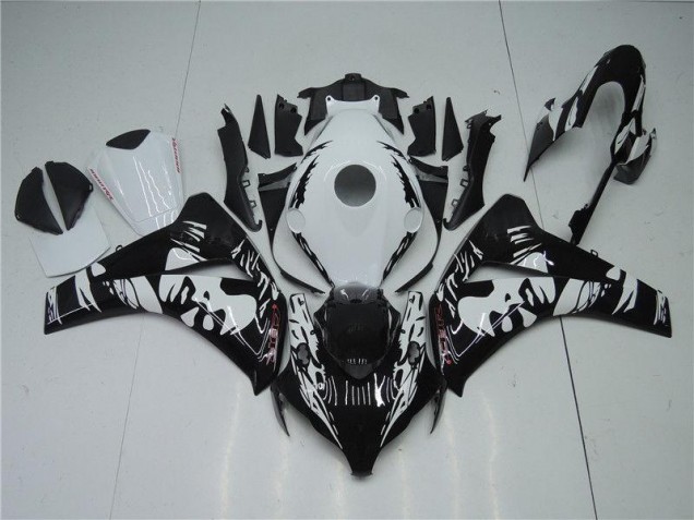 Kits Completo Carenado Moto ABS CBR 1000 RR 08-11 - Negro Blanco