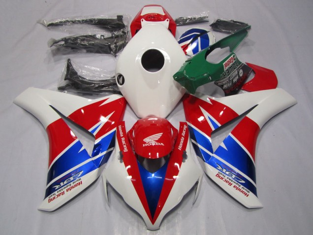 Kits Completo Carenado Moto ABS CBR 1000 RR 08-11 - Rojo Blanco Azul