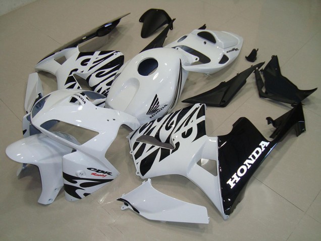 Kits Completo Carenado Moto ABS CBR 600 RR 05-06 - Blanco Negro