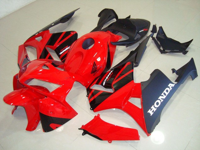 Kits Completo Carenado Moto ABS CBR 600 RR 05-06 - Rojo Negro