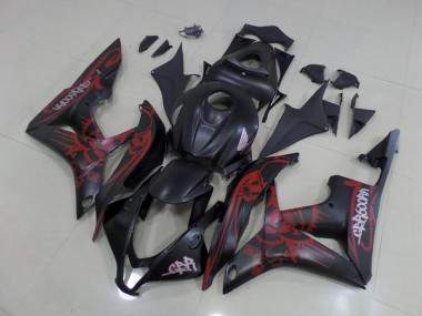 Kits Completo Carenado Moto ABS CBR 600 RR 07-08 - Negro Rojo
