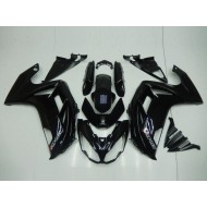 Kits Completo Carenado Moto ABS EX650 12-16 - Brillante Negro