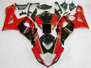 Kits Completo Carenado Moto ABS GSXR 1000 K5 05-06 - Rojo Negro