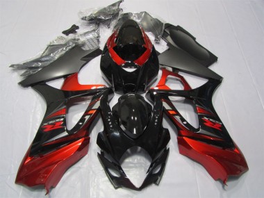 Kits Completo Carenado Moto ABS GSXR 1000 K7 07-08 - Negro Rojo