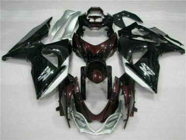 Kits Completo Carenado Moto ABS GSXR 1000 K9 09-16 - Marrón Negro