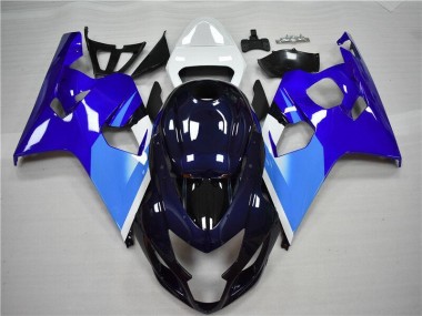 Kits Completo Carenado Moto ABS GSXR 600 / 750 K4 04-05 - Azul Blanco