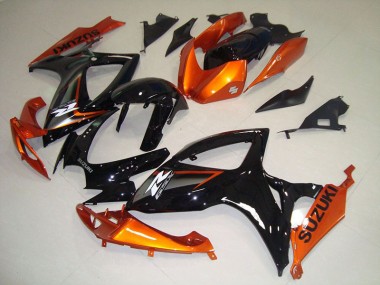 Kits Completo Carenado Moto ABS GSXR 750 K6 06-07 - Negro Naranja