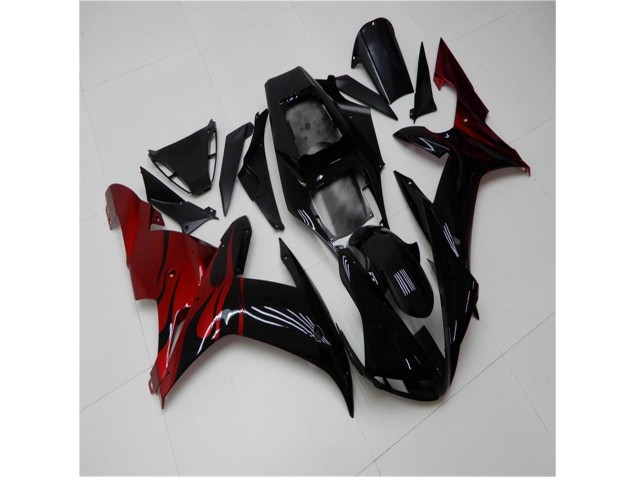 Kits Completo Carenado Moto ABS R1 02-03 - Negro Rojo Kits Completo Carenado Moto ABS R1 02-03 - Negro Rojo