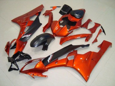 Kits Completo Carenado Moto ABS R6 06-07 - Naranja Negro Mate