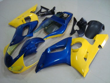 Kits Completo Carenado Moto ABS R6 98-02 - Amarillo Azul