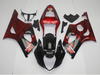 Kits Completo Carenado Moto GSXR 1000 K3 03-04 - Negro Rojo