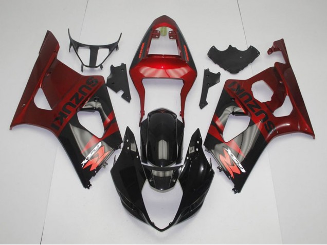 Kits Completo Carenado Moto GSXR 1000 K3 03-04 - Negro Rojo Kits Completo Carenado Moto GSXR 1000 K3 03-04 - Negro Rojo