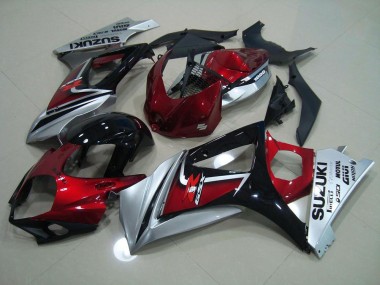 Kits Completo Carenado Moto GSXR 1000 K7 07-08 - Rojo Negro Plata