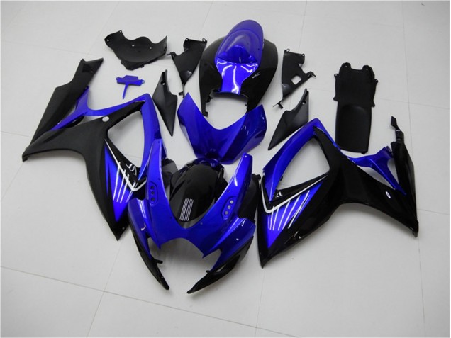 Kits Completo Carenado Moto GSXR 600 / 750 K6 06-07 - Azul Negro