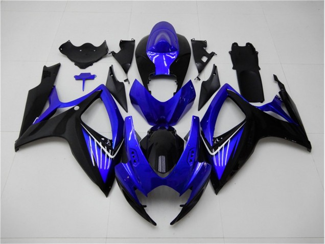Kits Completo Carenado Moto GSXR 600 / 750 K6 06-07 - Azul Negro