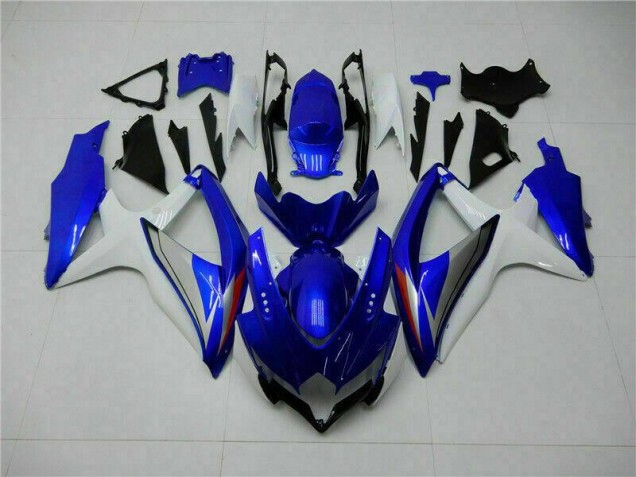 Kits Completo Carenado Moto GSXR 600 / 750 K8 08-10 - Azul Blanco